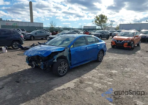 2022 Kia Forte Gt-Line из США, поврежденный, VIN 3KPF54ADXNE491566